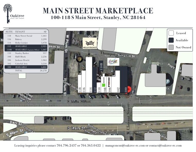 More Photos Of 100-112 S Main St, Stanley Unknown For Lease
