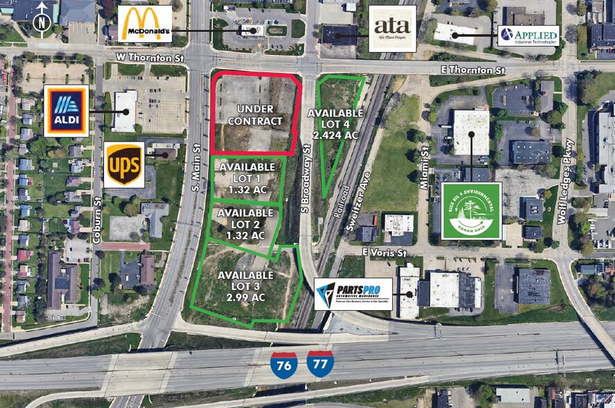 Primary Photo Of 785 S Main St, Akron Land For Sale