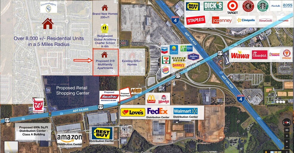 Primary Photo Of Dunson Rd, Davenport Land For Sale