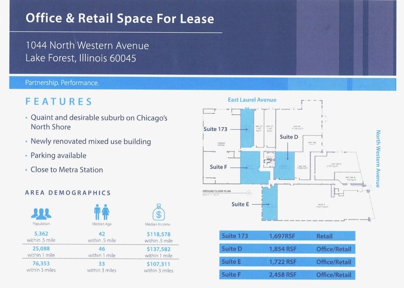 More Photos Of 1044 N Western Ave, Lake Forest Office For Lease