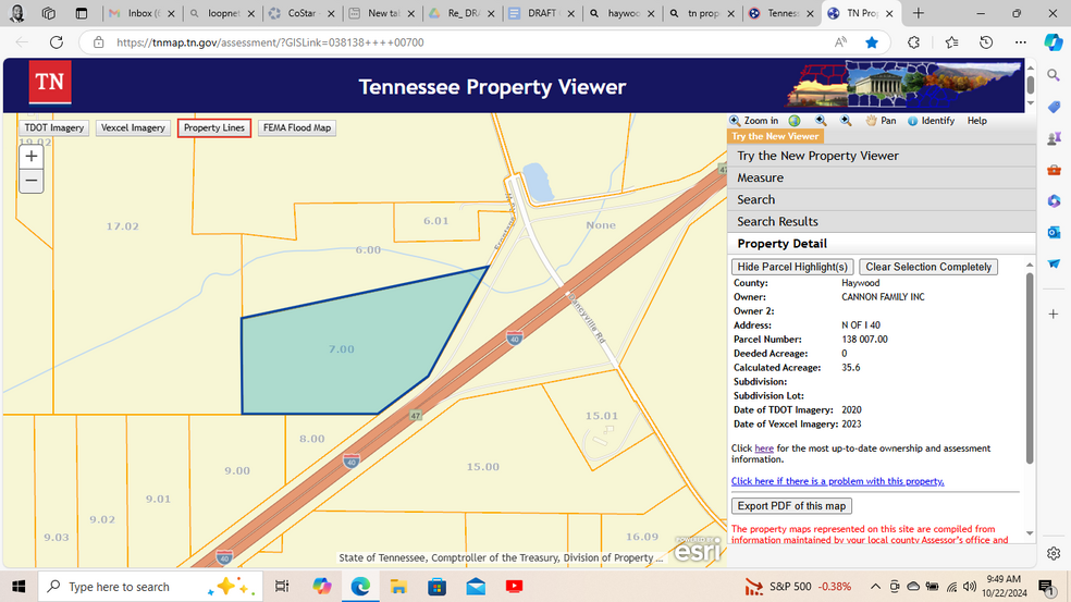 Primary Photo Of Dancyville Rd @ Interstate 40, Stanton Land For Sale