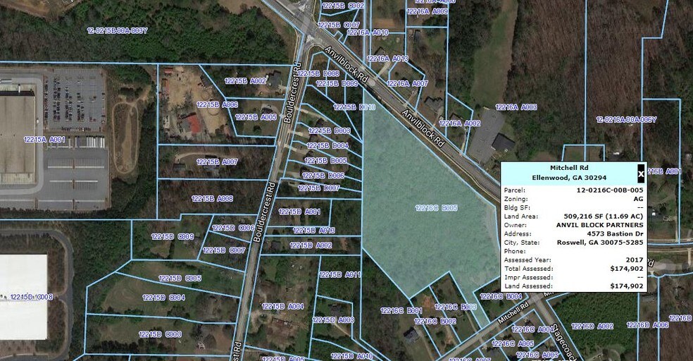 More Photos Of 3365 Anvil Block Rd, Ellenwood Land For Sale