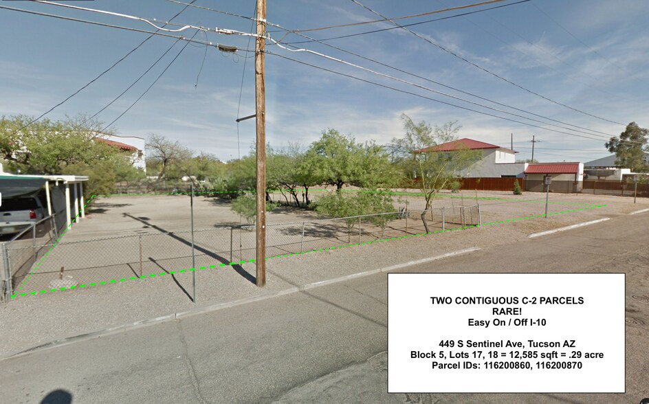 Primary Photo Of 449 Sentinel Avenue, Tucson Land For Sale