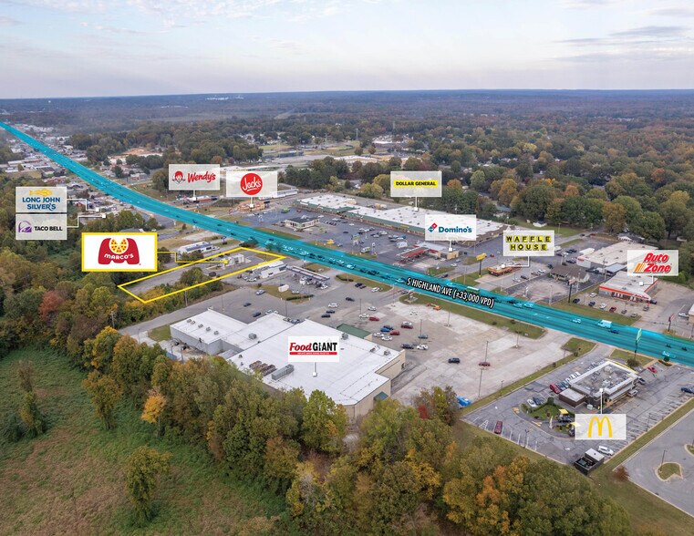 More Photos Of 1683 S Highland Ave, Jackson Fast Food For Sale