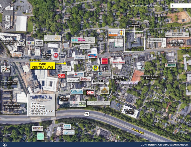 More Photos Of 1500-1502 Central Ave, Charlotte Restaurant For Sale