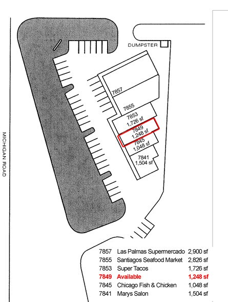 More Photos Of 7841-7857 Michigan Rd, Indianapolis Unknown For Lease