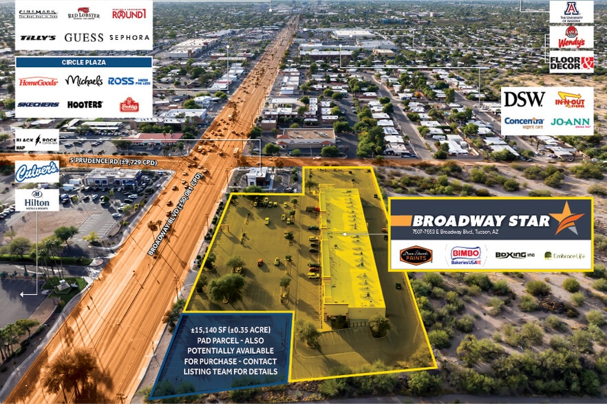 More Photos Of 7507-7575 E Broadway Blvd, Tucson General Retail For Sale