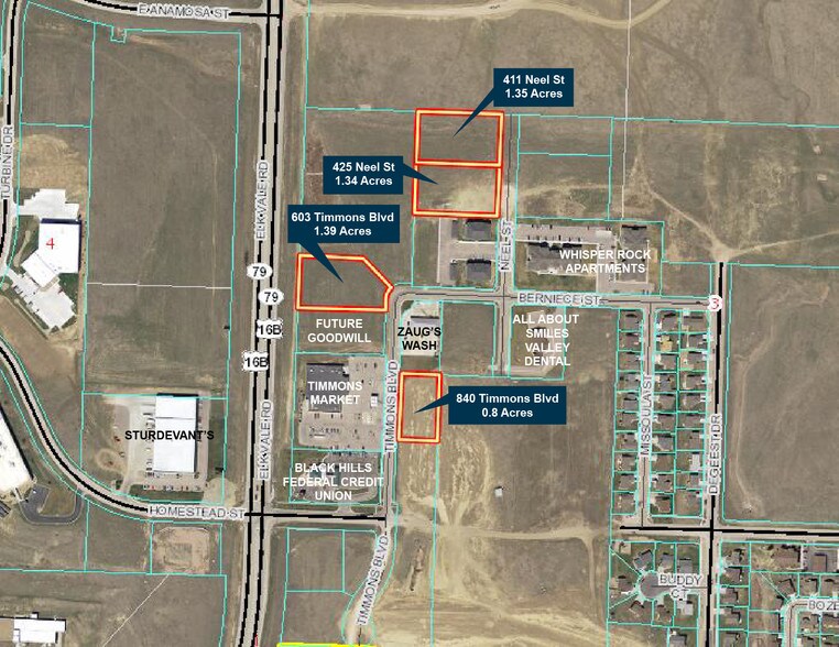 Primary Photo Of 603 Timmons Blvd, Rapid City Land For Sale