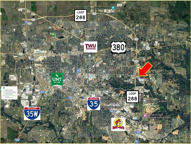 More Photos Of 100 N Loop 288, Denton Land For Sale