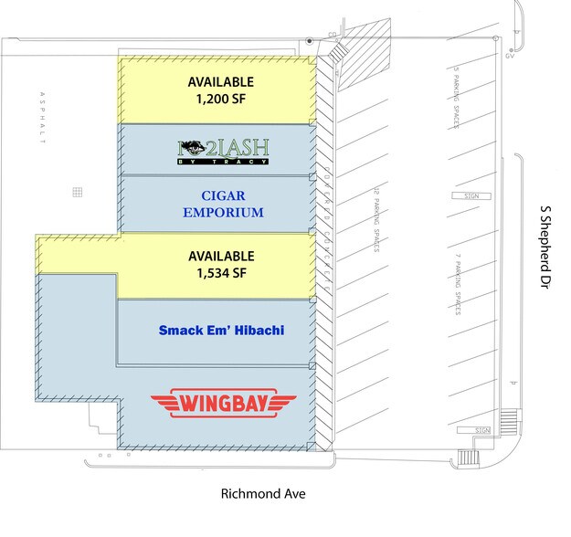 More Photos Of 3514-3520 S Shepherd Dr, Houston Storefront For Lease