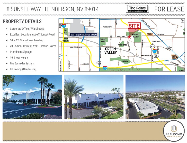 More Photos Of 8 Sunset Way, Henderson Manufacturing For Lease