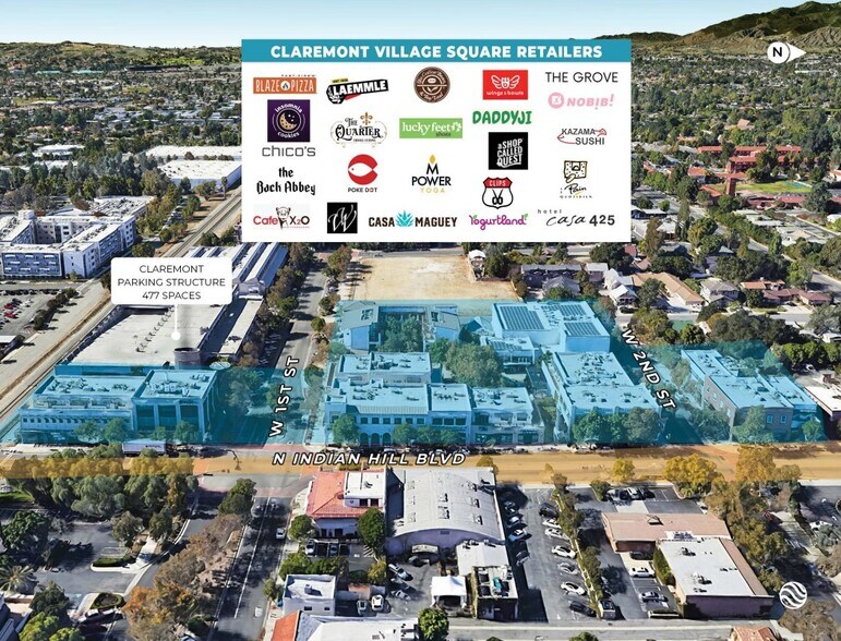 Primary Photo Of Indian Hill Blvd @ 1st and 2nd Streets, Claremont Unknown For Lease