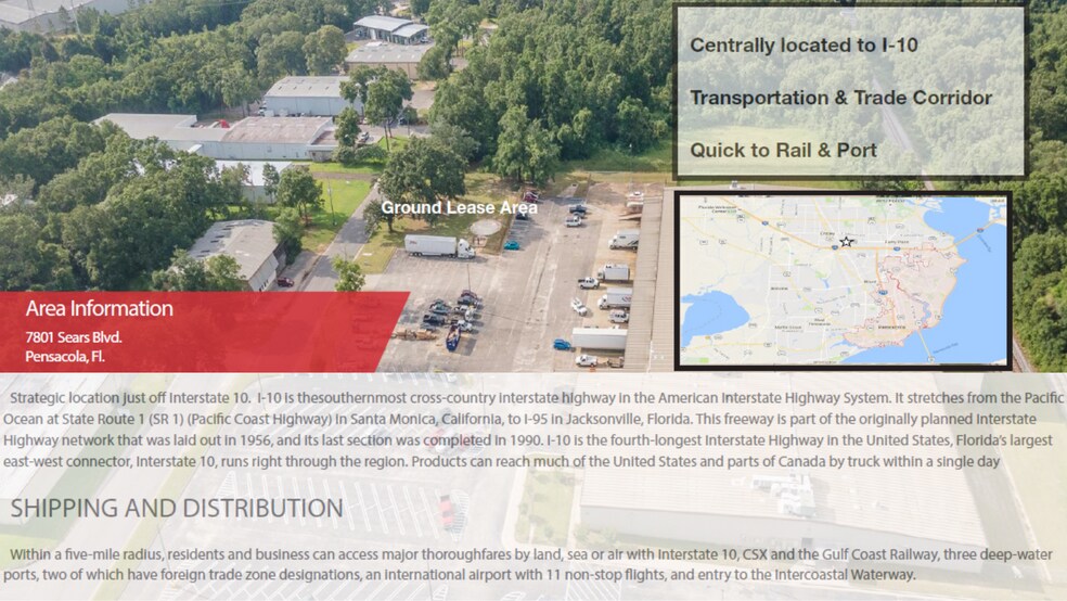 More Photos Of 7801 Sears Blvd, Pensacola Land For Lease