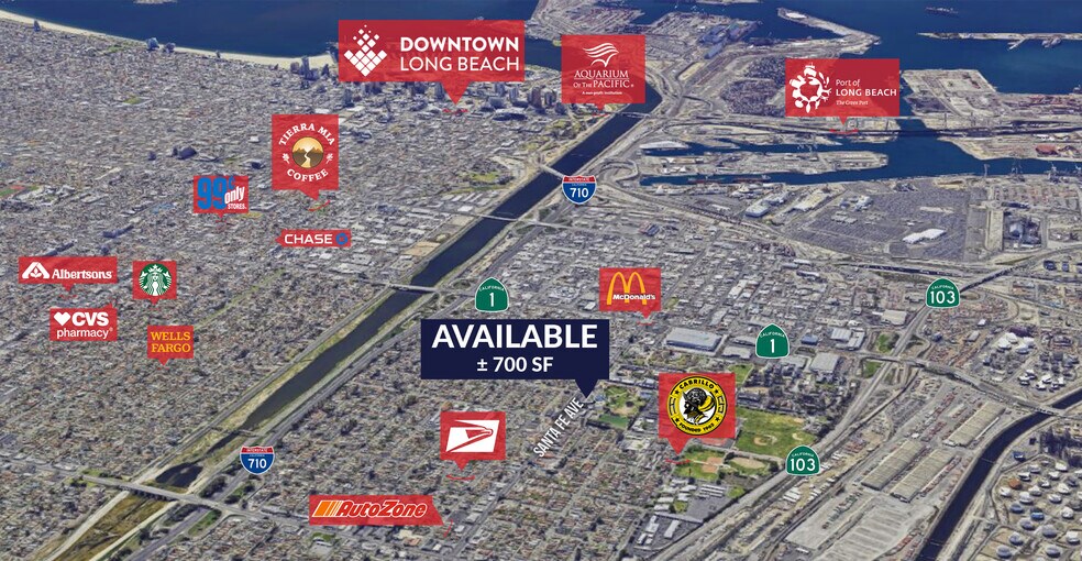 More Photos Of 2048-2060 Santa Fe Ave, Long Beach Storefront For Lease