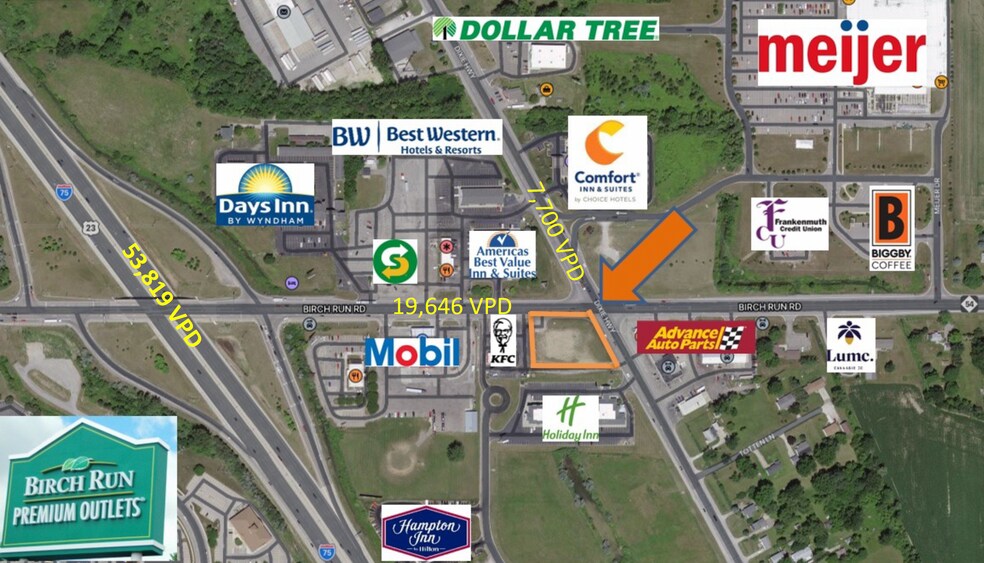 More Photos Of 9288 Birch Run Rd, Birch Run Land For Lease