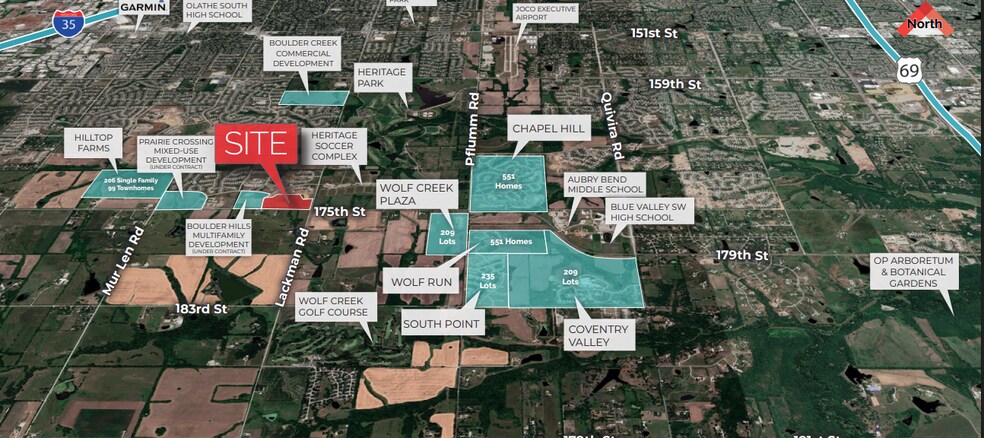 Primary Photo Of W 175th St @ S Lackman Rd, Olathe Land For Sale