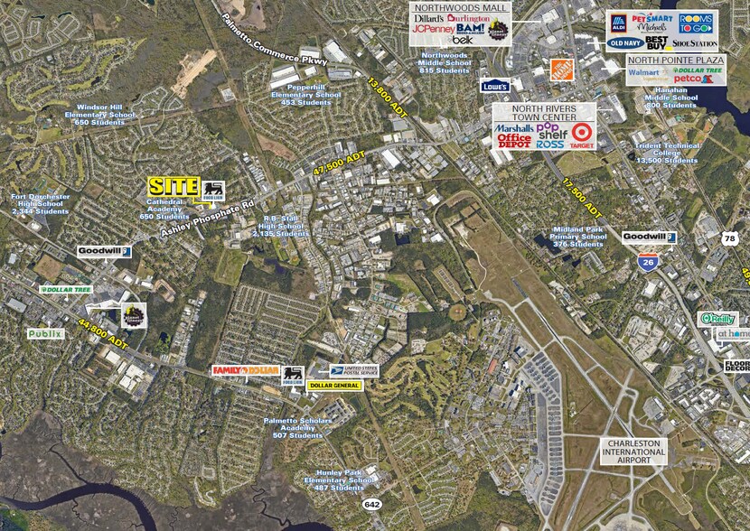 More Photos Of 3720-3760 Ashley Phosphate Rd, North Charleston Freestanding For Lease