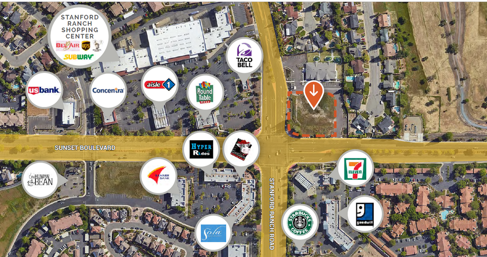 Primary Photo Of SEC OF STANFORD RANCH RD AND SUNSET BLVD, Rocklin Land For Sale