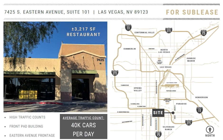 More Photos Of 7425 S Eastern Ave, Las Vegas Freestanding For Lease