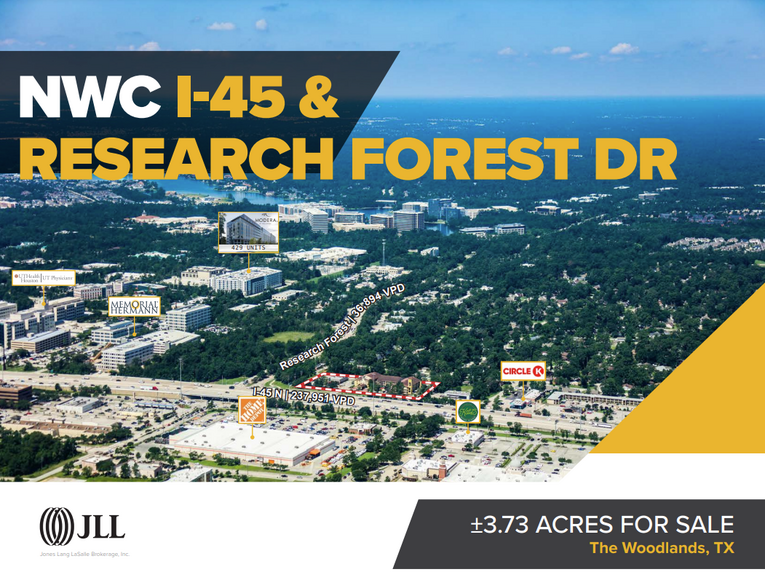 Primary Photo Of NWC I-45 & Research Forest Dr, Shenandoah Land For Sale