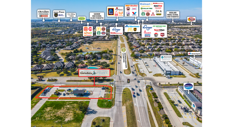 More Photos Of 2816 Basswood Blvd, Fort Worth General Retail For Sale