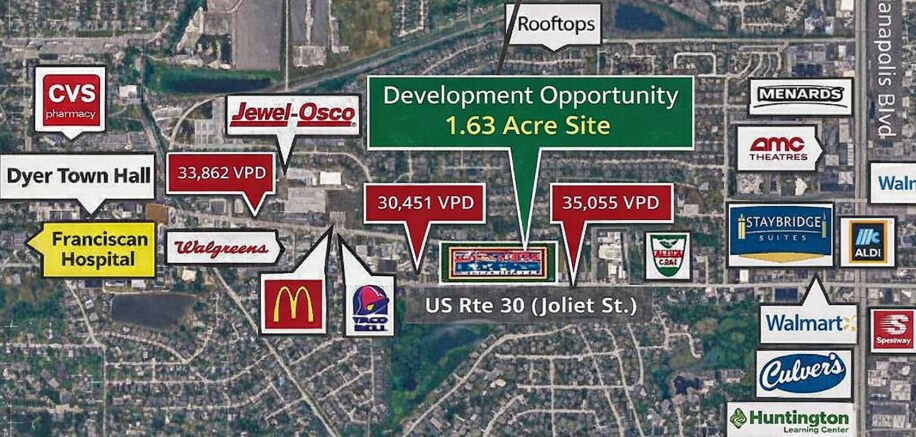Primary Photo Of 1545 US Route 30, Dyer Land For Sale