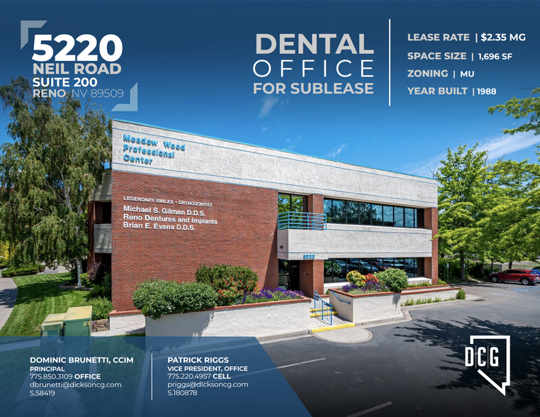 Primary Photo Of 5220 Neil Rd, Reno Medical For Lease