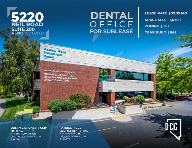 More Photos Of 5220 Neil Rd, Reno Medical For Lease
