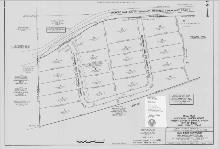 More Photos Of 1211 Centennial Trl, Tyler Land For Sale