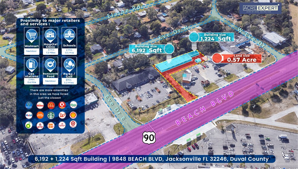 More Photos Of 9848 Beach Blvd, Jacksonville Auto Repair For Sale