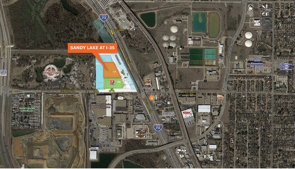 Primary Photo Of NWC INTERSTATE 35E & SANDY LAKE ROAD, Carrollton Land For Sale