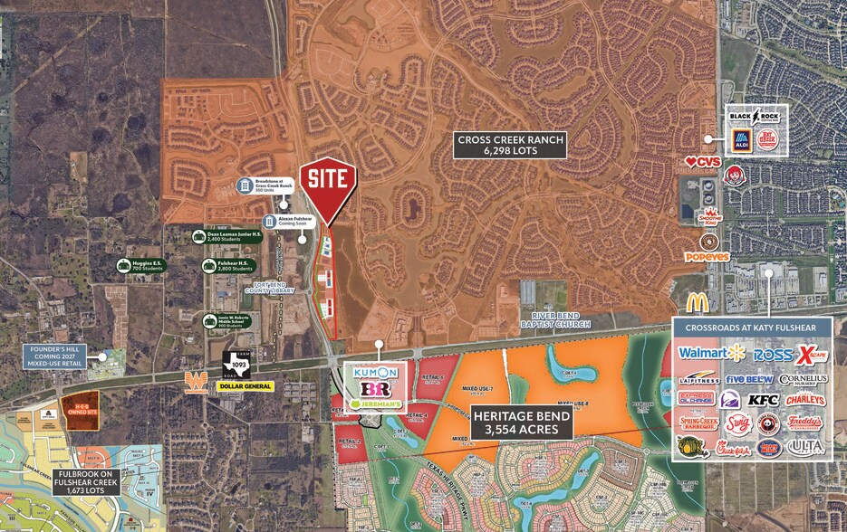 More Photos Of NEQ & NWC Texas Herritage Pkwy & Westpark Tollway, Fulshear Land For Lease