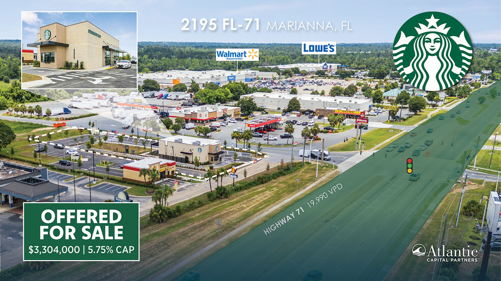Primary Photo Of 2195 FL-71, Marianna Fast Food For Sale