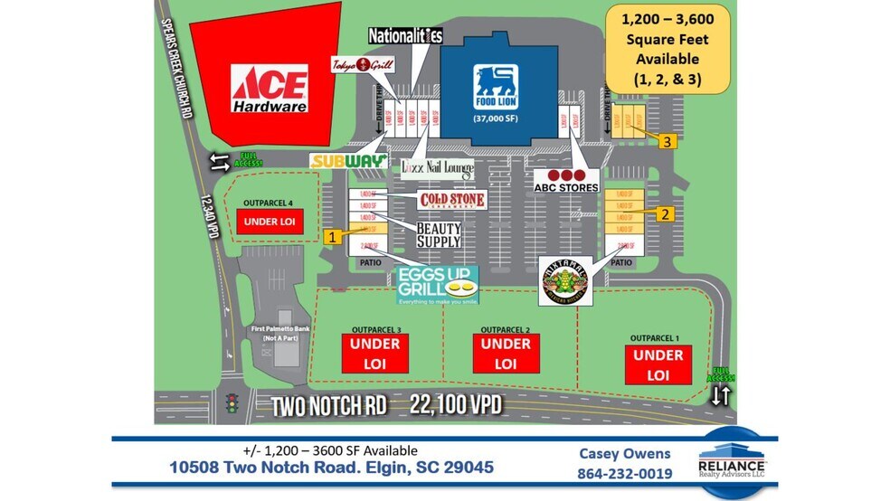 More Photos Of 10526 Two Notch Rd, Elgin Storefront For Lease