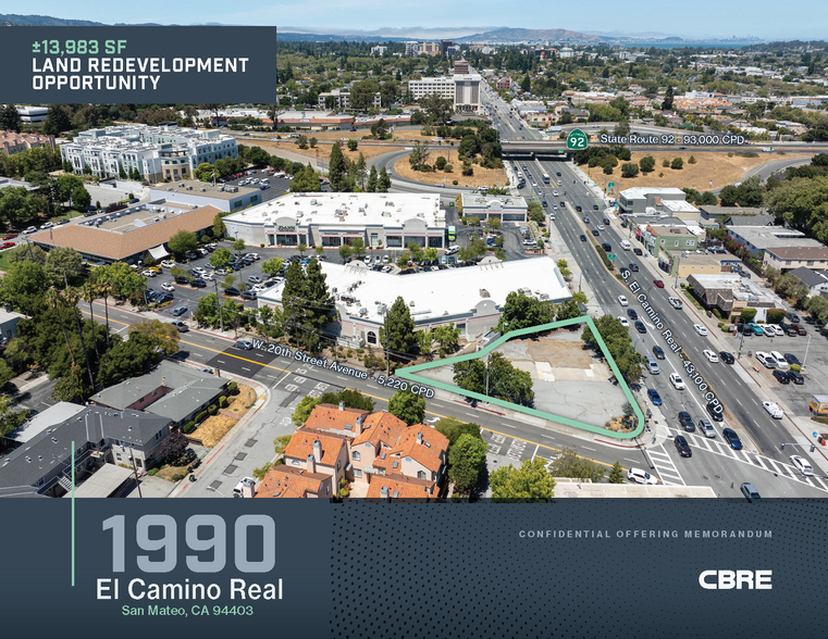 Primary Photo Of 1990 S El Camino Real, San Mateo Land For Sale