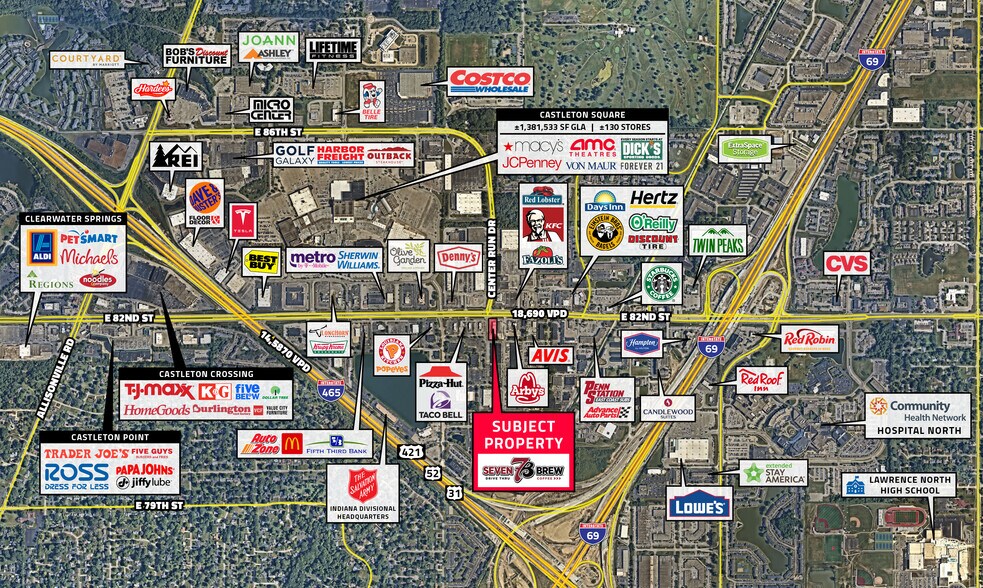 More Photos Of 6411 E 82nd St, Indianapolis General Retail For Sale