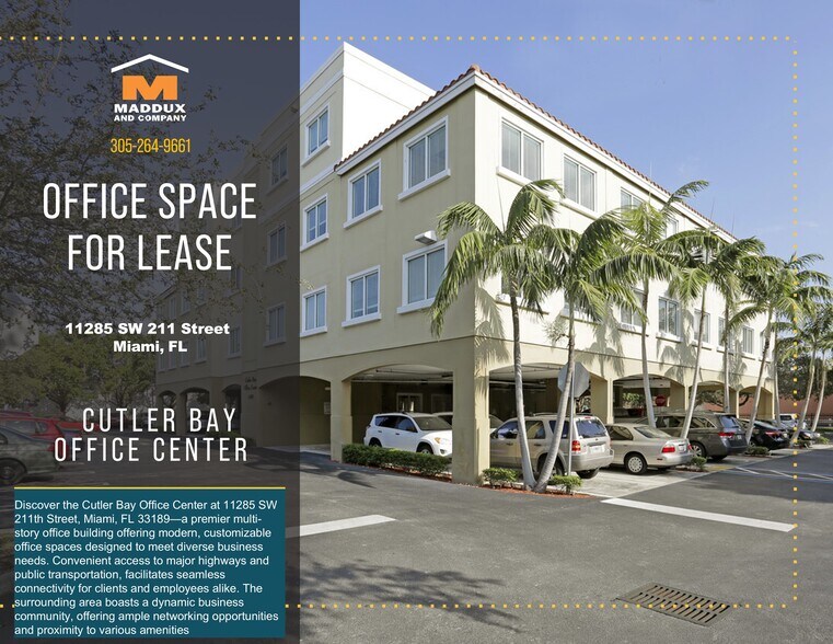 Primary Photo Of 11285 SW 211th St, Miami Office For Lease