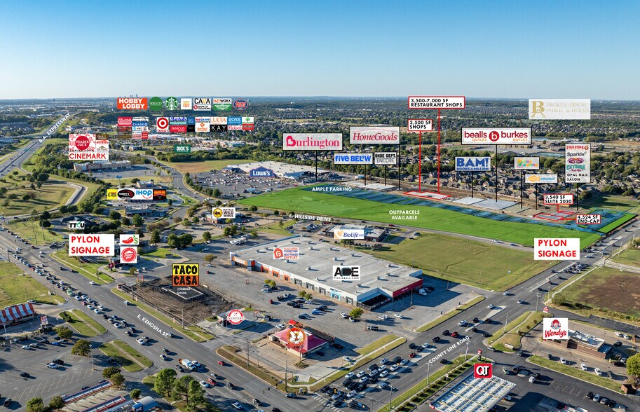 Primary Photo Of 2300 E Hillside Dr, Broken Arrow Storefront For Lease