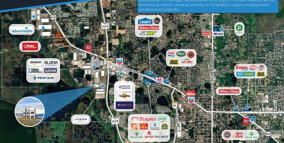 More Photos Of 3040 Shelby Industrial Dr, Apopka Distribution For Lease