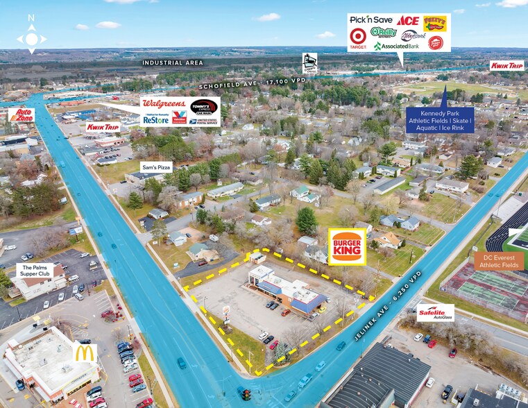 More Photos Of 6003 Business Highway 51 S, Schofield Fast Food For Sale