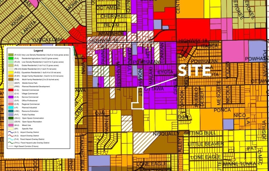 Primary Photo Of Ottawa Rd. Rd @ Nomwakett Ln., Apple Valley Land For Sale