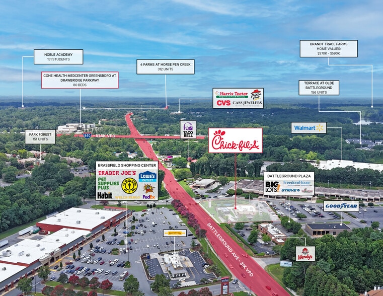 More Photos Of 3714 Battleground Ave, Greensboro Fast Food For Sale