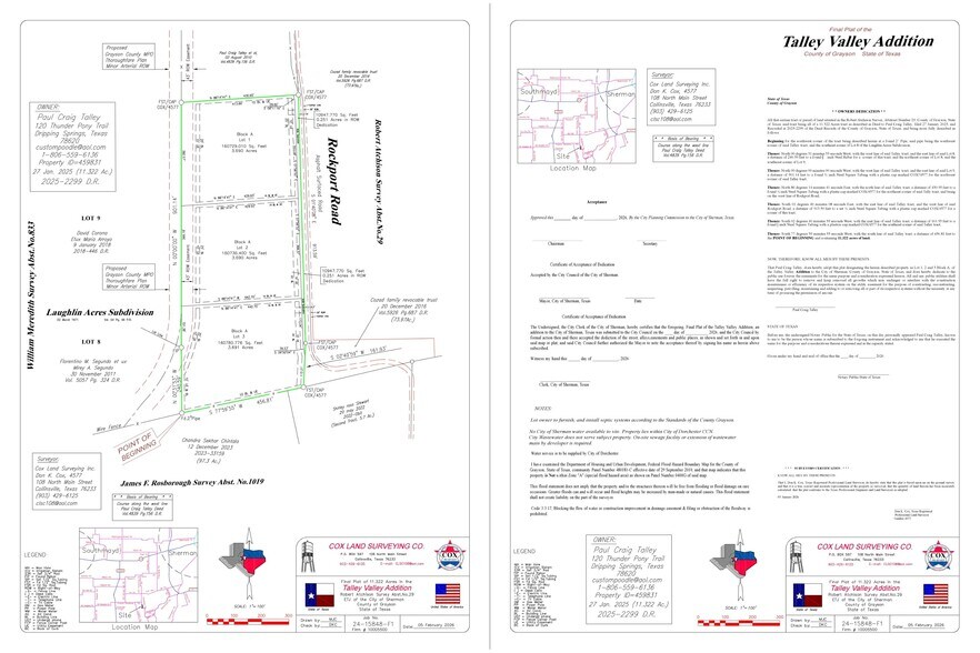 More Photos Of 1021 Rockport rd, Sherman Land For Sale