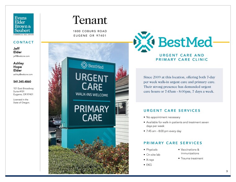 More Photos Of 1800 Coburg Rd, Eugene Medical For Sale