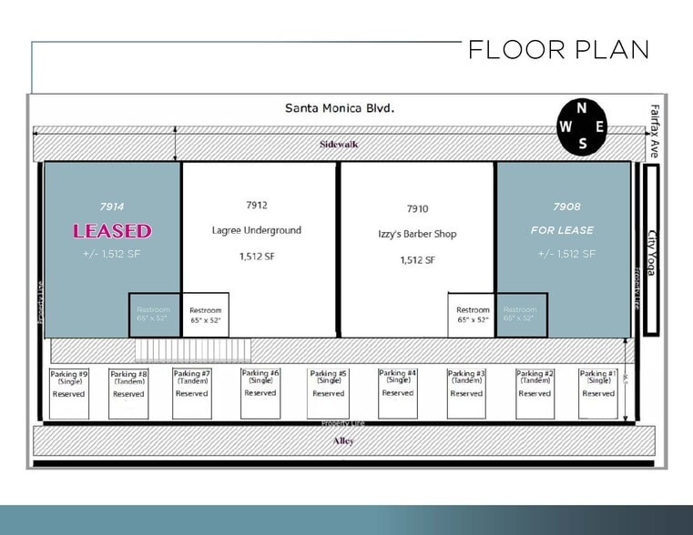 More Photos Of 7900-7914 Santa Monica Blvd, West Hollywood Storefront Retail Office For Lease