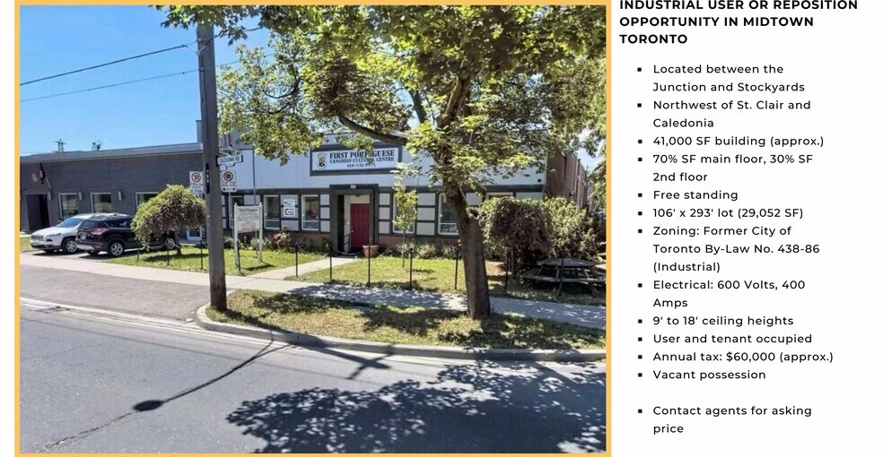 More Photos Of 60 Caledonia Rd, Toronto Manufacturing For Sale
