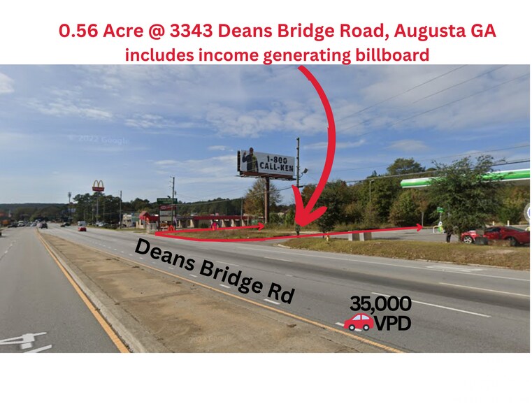 More Photos Of 3343 Deans Bridge Rd, Augusta Land For Lease