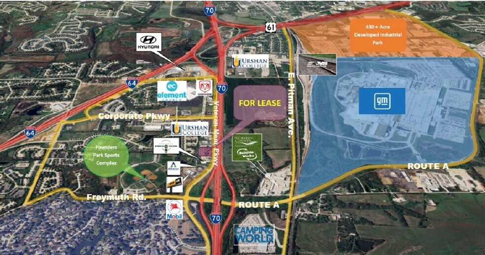 More Photos Of 12542 Veterans Memorial Pky, Wentzville Auto Dealership For Lease