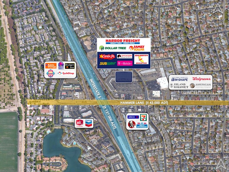 More Photos Of 3233 W Hammer Ln, Stockton General Retail For Sale