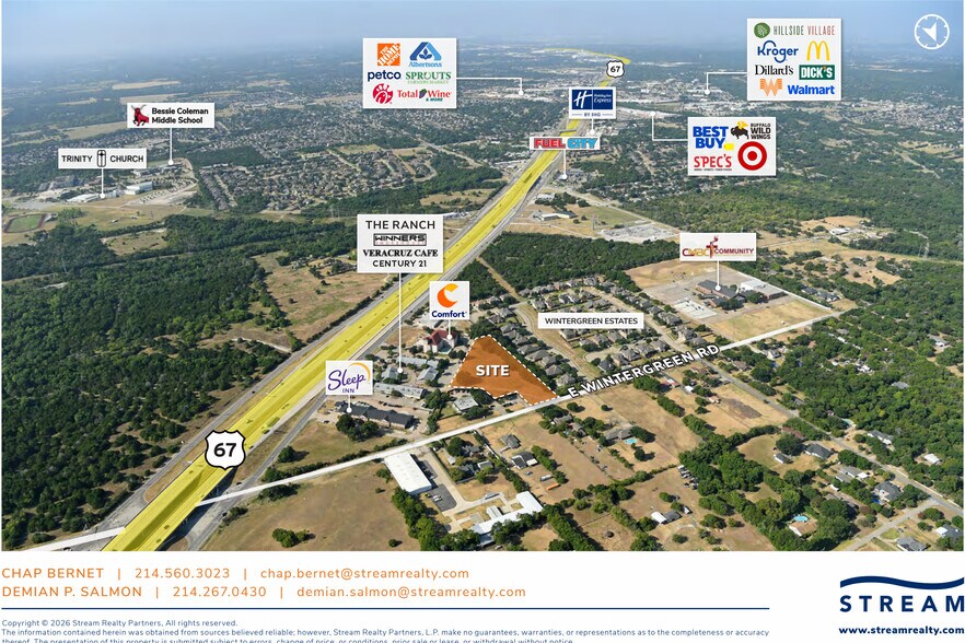 Primary Photo Of 1038 E Wintergreen Rd, Cedar Hill Land For Sale